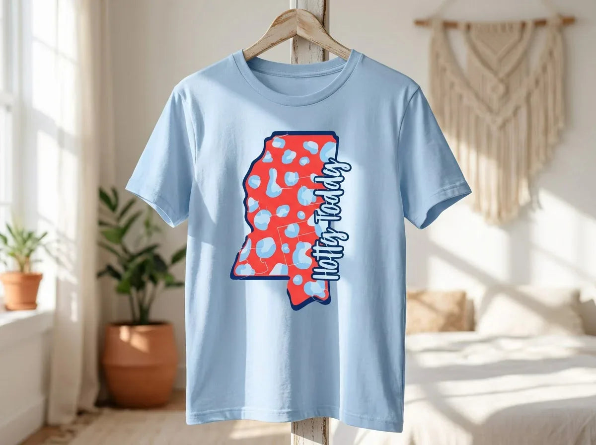 Everyday Customs Co. Hotty Toddy Mississippi Game Day Tee - Crafted In-House | Everyday Customs Co. - Apparel & Accessories