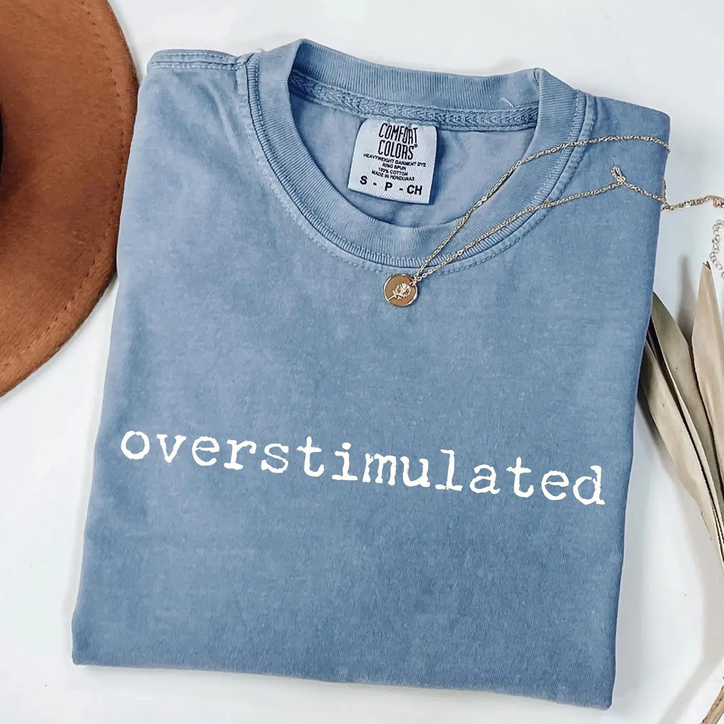 Everyday Customs Co Overstimulated Typewriter Tee - T-Shirts
