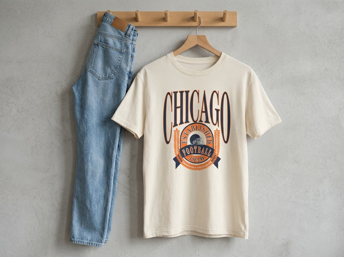 Hey Jude Graphic Tees Chicago Football 1920 Graphic Tee | Game Day T-Shirt - T-Shirts