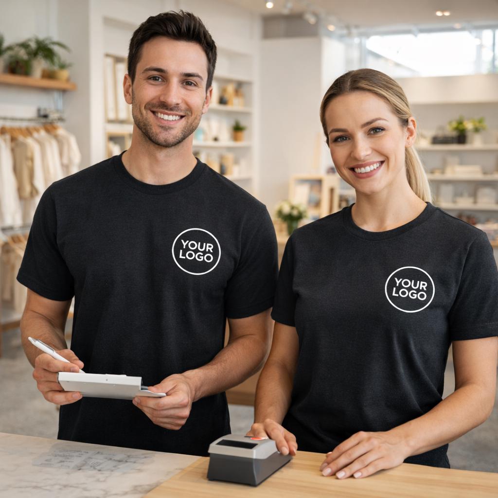 Everyday Customs Co. Custom Logo Business T-Shirt – Personalized Corporate Apparel - Apparel & Accessories