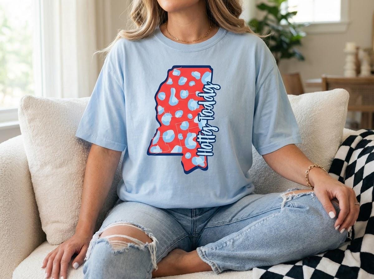 Everyday Customs Co. Hotty Toddy Mississippi Graphic Tee - Crafted with Purpose | Everyday Customs Co. - Apparel & Accessories