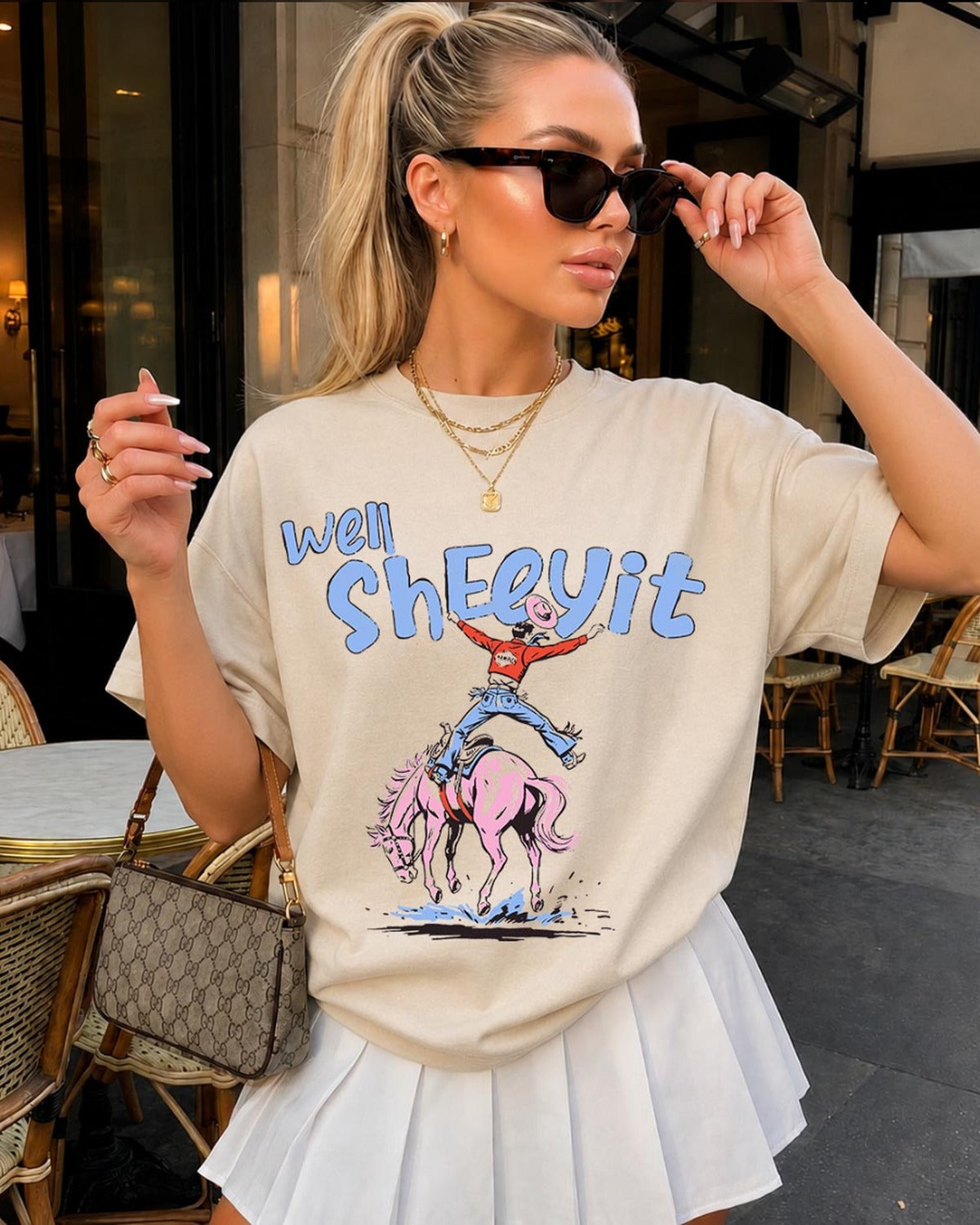 Well ShEEyit Cowboy Rodeo Tee - Comfort Colors Graphic Tee | Everyday Customs Co.