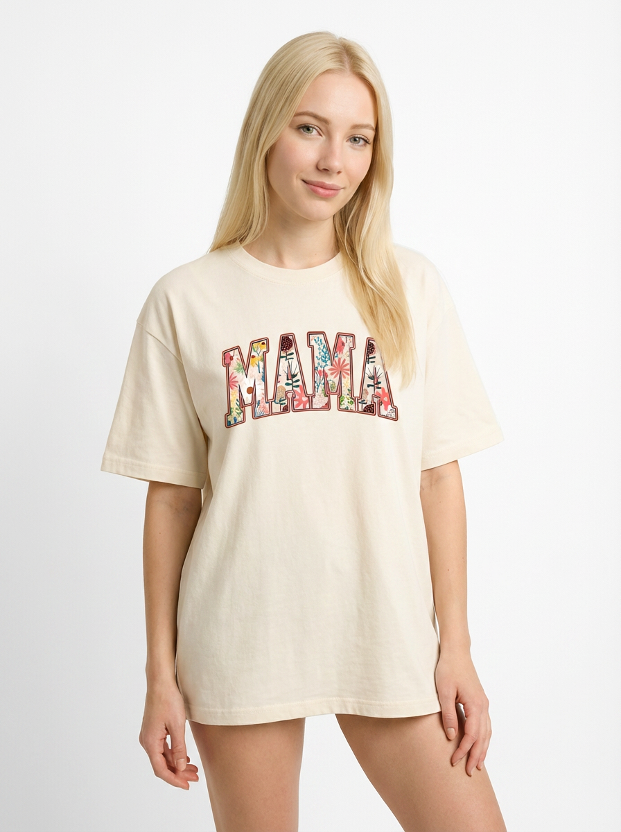 Everyday Customs Co. Mama Floral Graphic Tee - Hand-Pressed Comfort | Everyday Customs Co. - T-Shirts