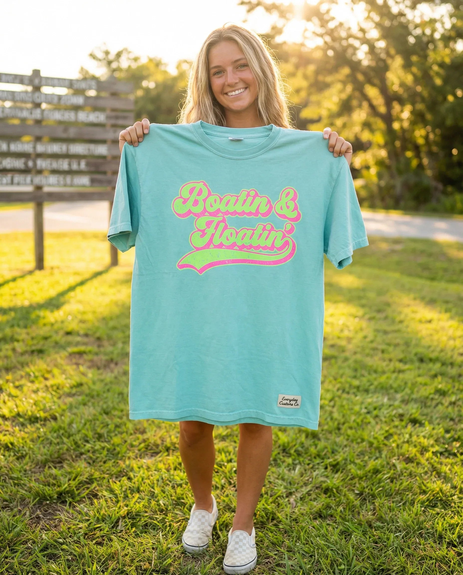 Everyday Customs Co. Boatin and Floatin Tee - T-Shirts