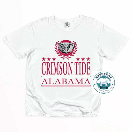 Crimson Tide Alabama Tee in white