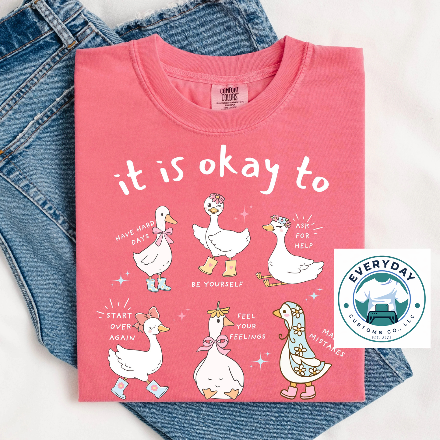 It Is Okay to Ducks Tee