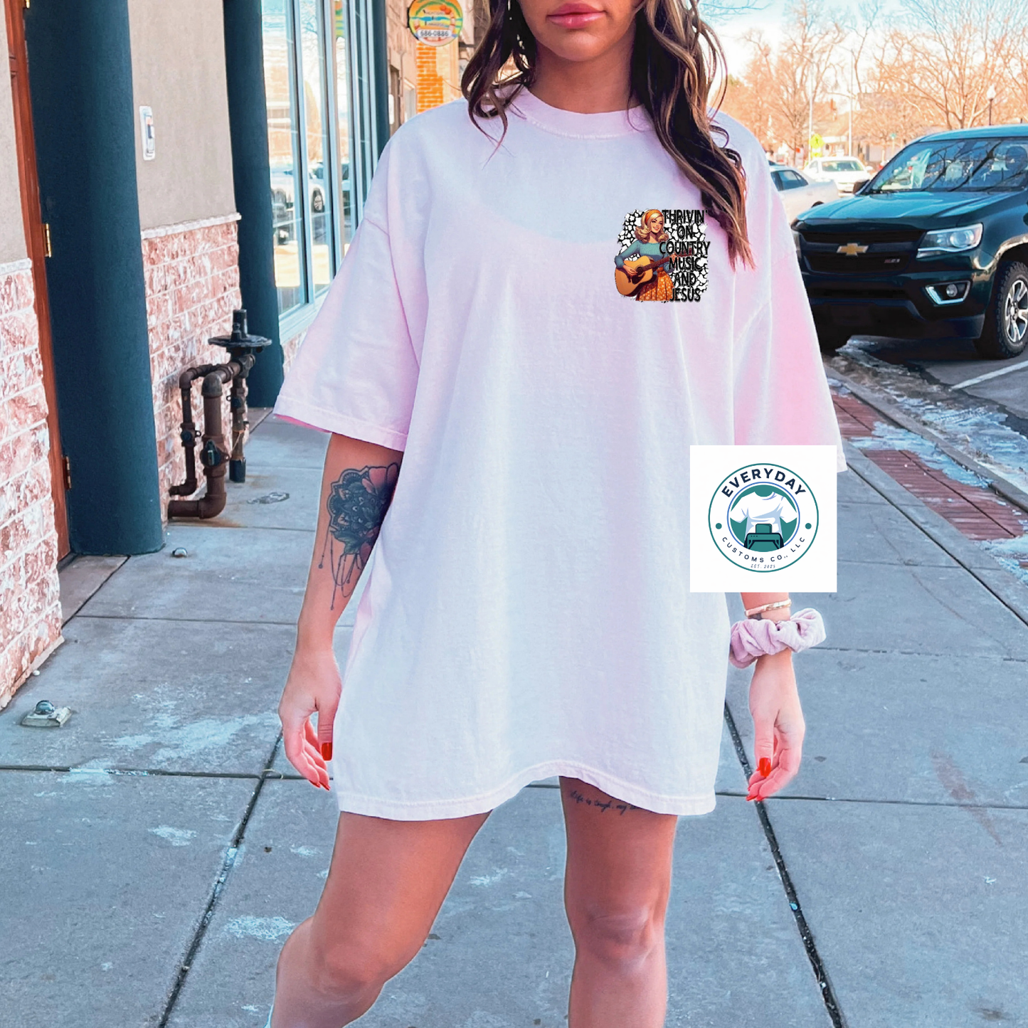 Thrivin Country Music Jesus Mode Tee