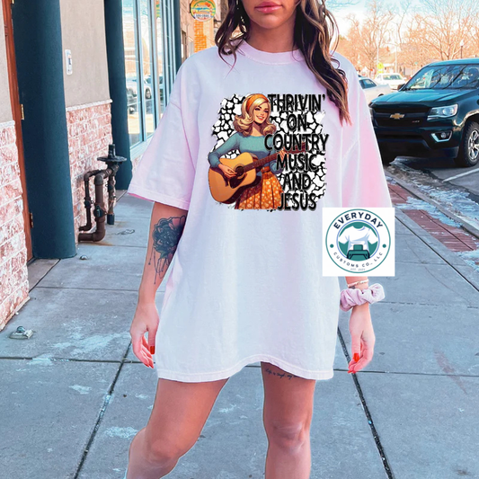 Everyday Customs Co. Jesus Mode Country Music T-Shirt - Crafted with Purpose | Everyday Customs Co. - Apparel & Accessories