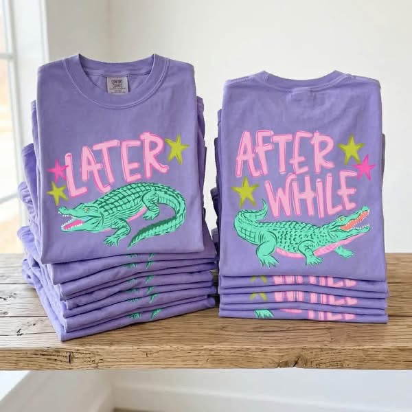 Everyday Customs Co. Later Gator Afterwhile Gator Graphic Tee - Crafted with Purpose | Everyday Customs Co. - T-Shirts