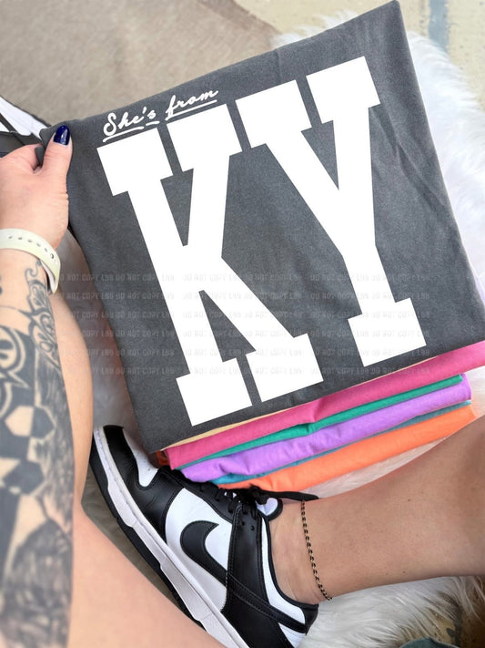 “She's from” State Edition Tees