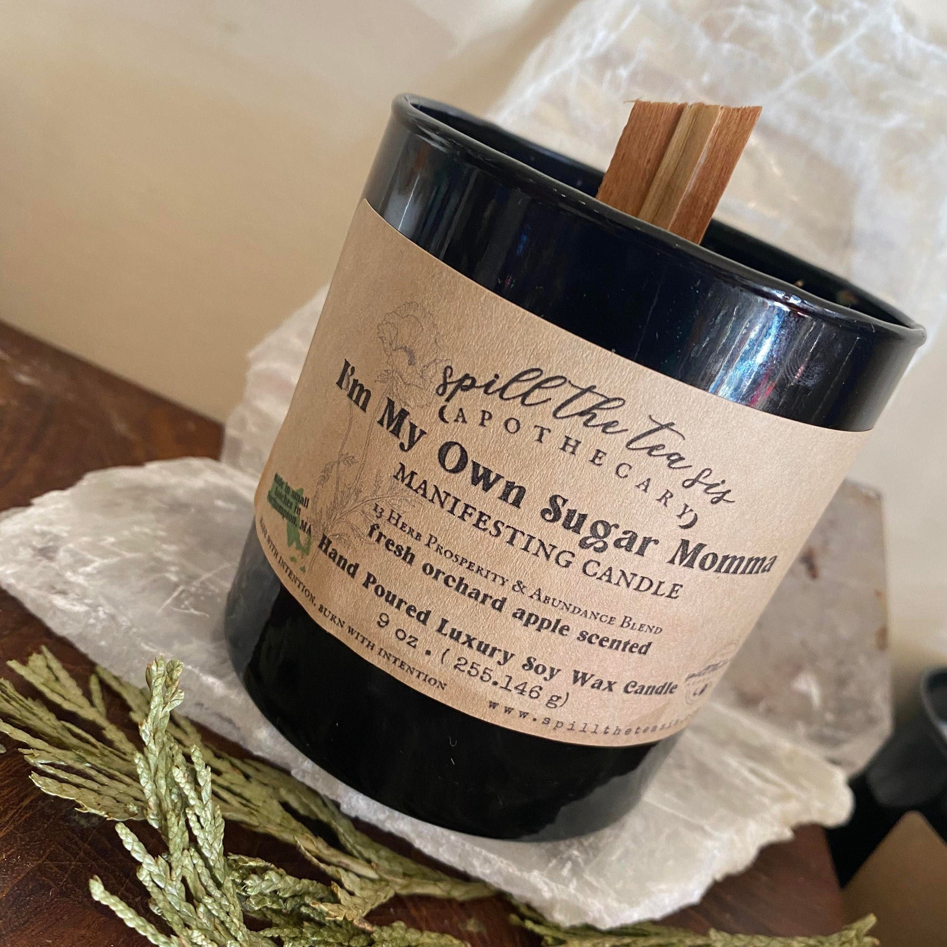 Spill The Tea Sis Apothecary I'm My Own Sugar Momma Intention Candle | Money, Abundance & Prosperity - Apparel & Accessories