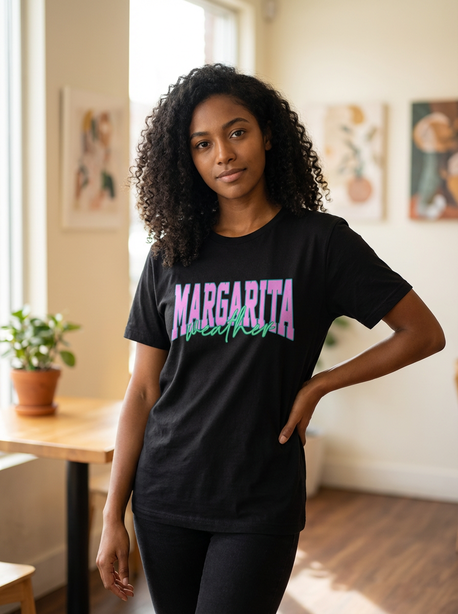 Everyday Customs Co. Margarita Weather Graphic Tee - In-House Soft-Spun Cotton | Everyday Customs Co. - T-Shirts