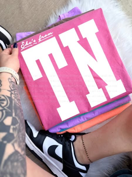 “She's from” State Edition Tees