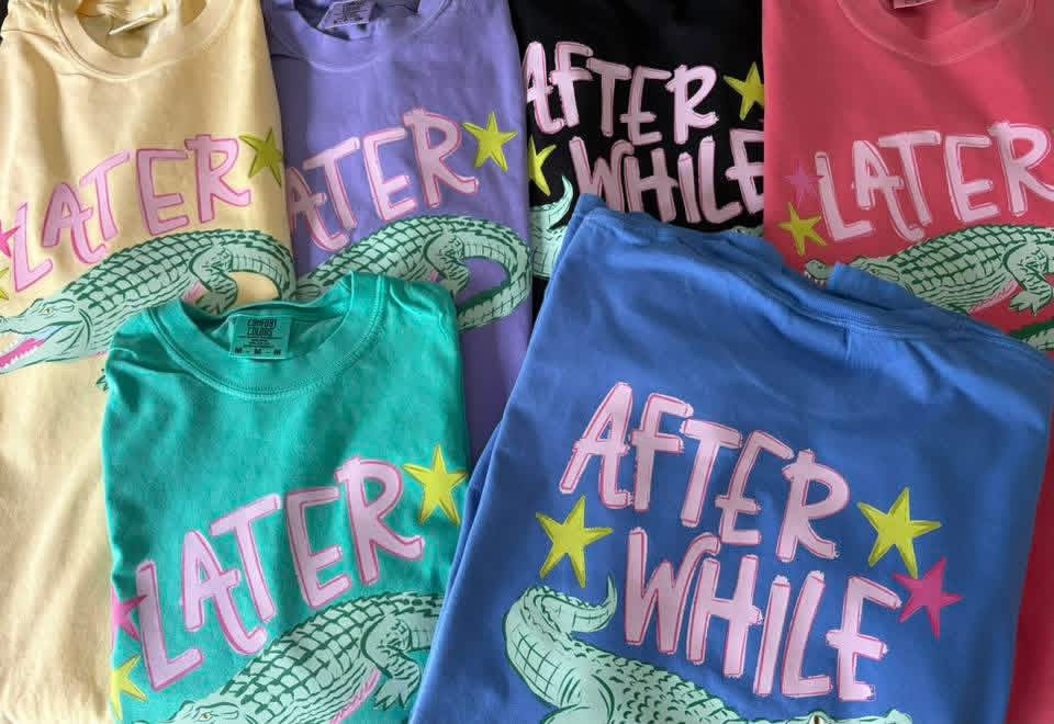 Everyday Customs Co. Later Gator Afterwhile Gator Graphic Tee - Crafted with Purpose | Everyday Customs Co. - T-Shirts