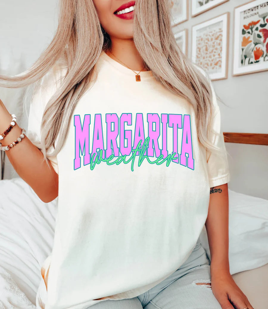 Everyday Customs Co. Margarita Weather Graphic Tee - In-House Soft-Spun Cotton | Everyday Customs Co. - T-Shirts