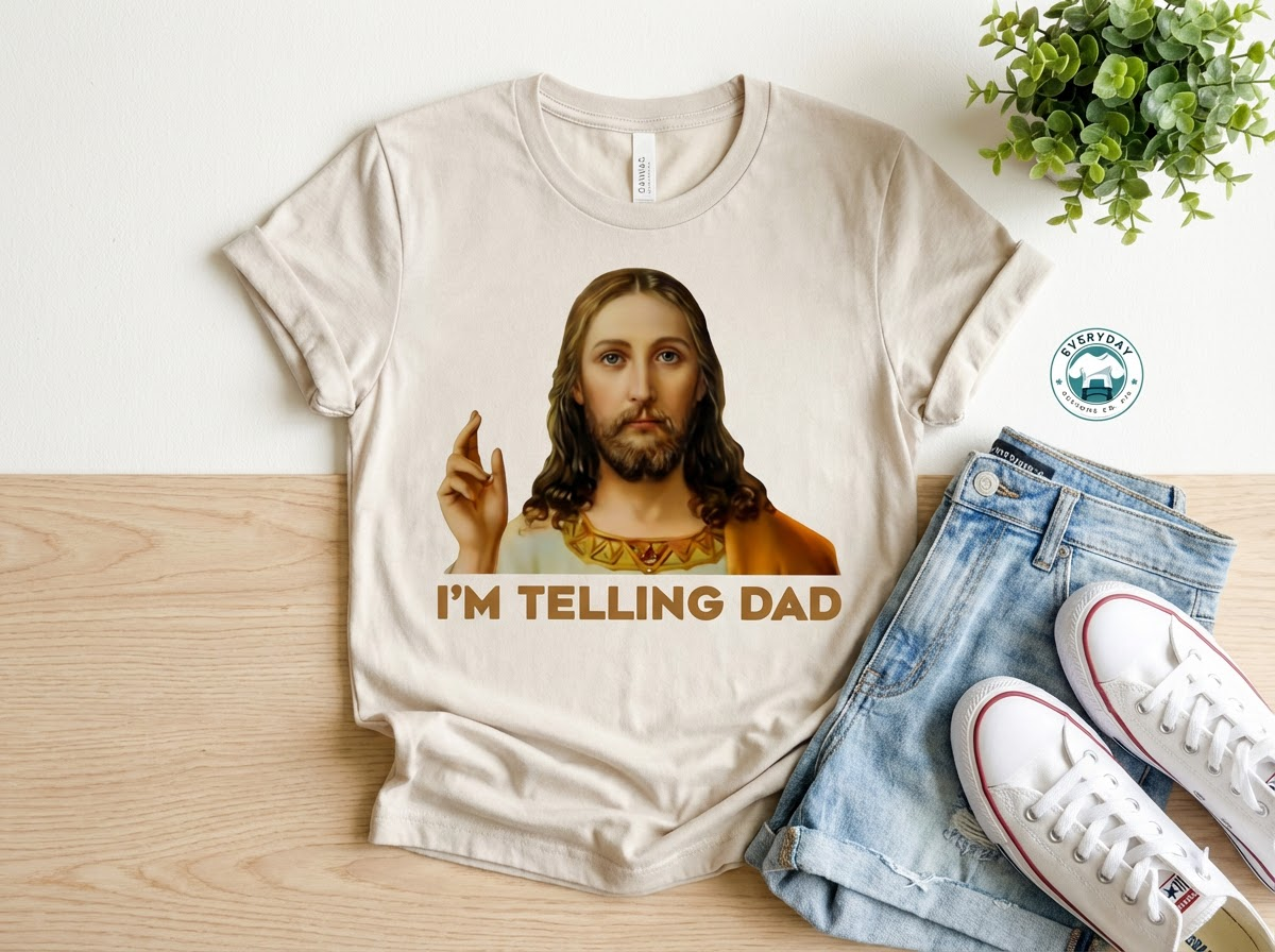 Everyday Customs Co. Im Telling Dad T-Shirt - Funny Graphic Tee | Everyday Customs Co. - T-Shirts