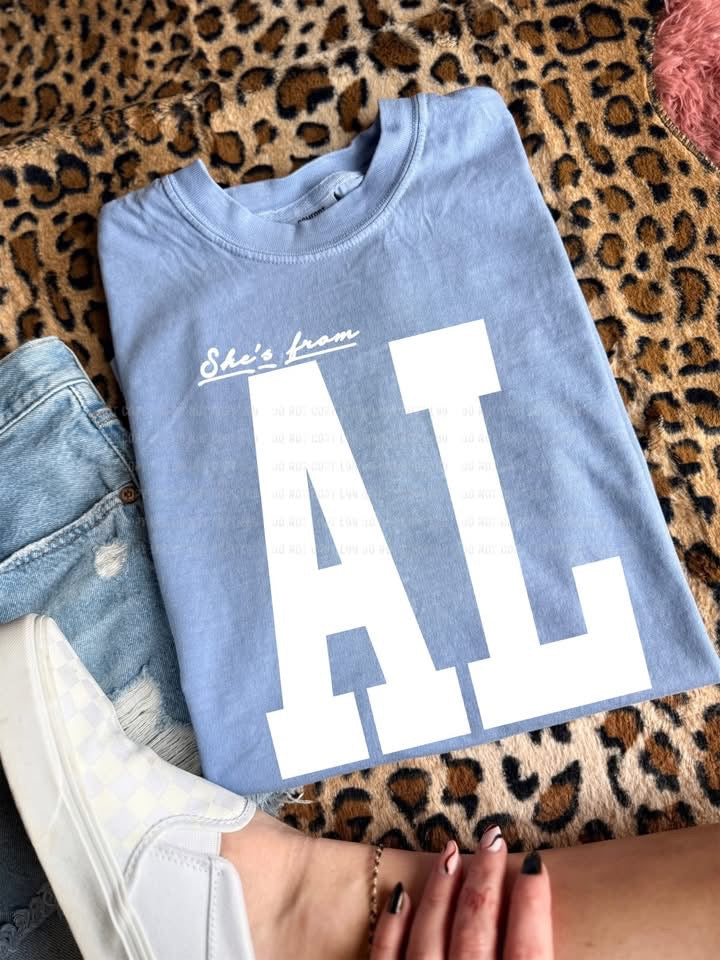 “She's from” State Edition Tees