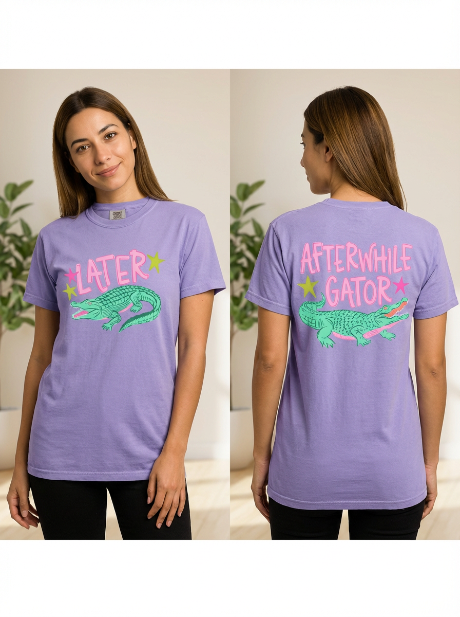 Everyday Customs Co. Later Gator Afterwhile Gator Graphic Tee - Crafted with Purpose | Everyday Customs Co. - T-Shirts