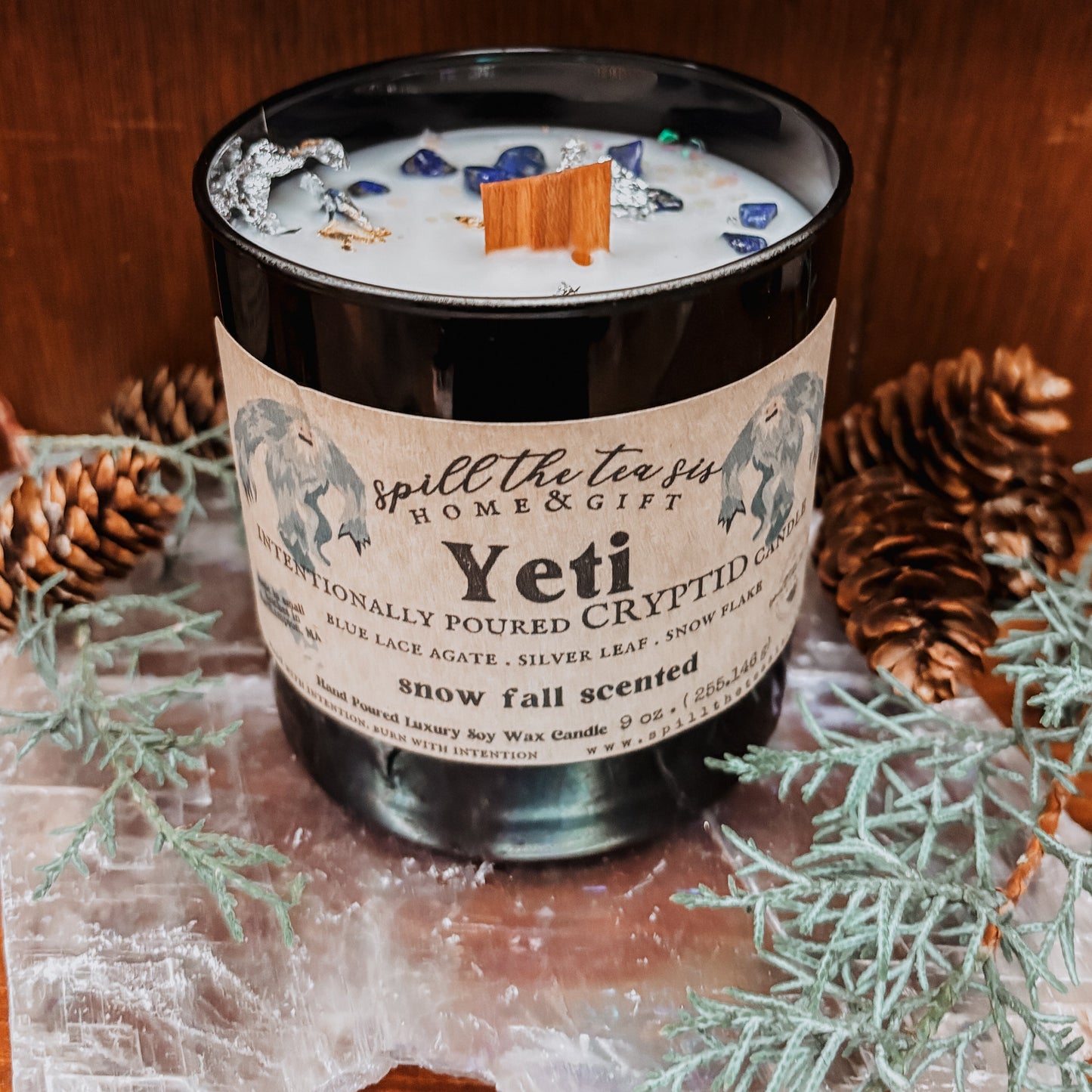 Spill The Tea Sis Apothecary Yeti Intention Soy Wax Candle - 9oz - Apparel & Accessories