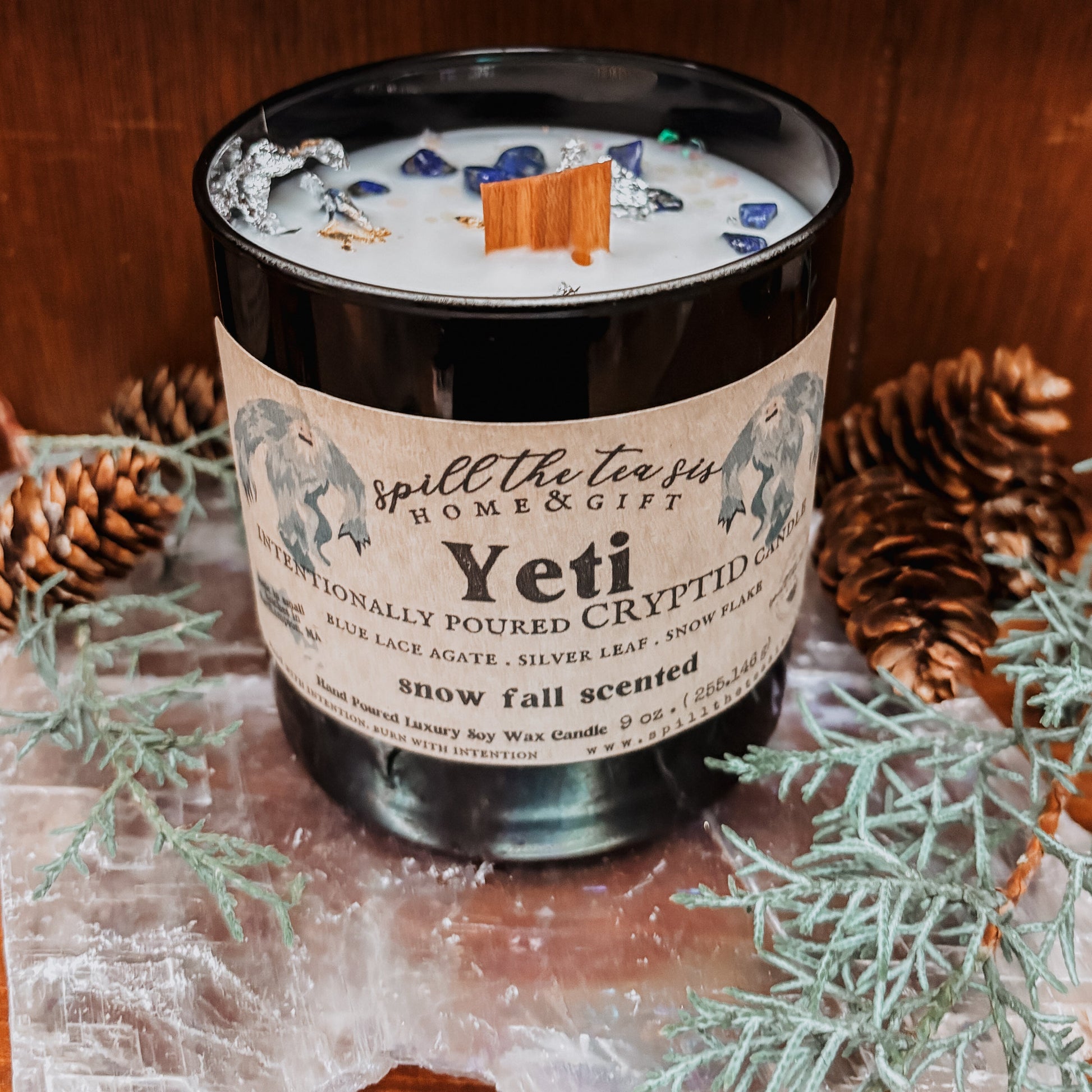 Spill The Tea Sis Apothecary Yeti Intention Soy Wax Candle - 9oz - Apparel & Accessories