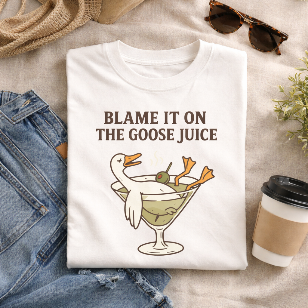 Everyday Customs Co. Blame It on The Goose Juice Graphic Tee - Custom In-House Print | Everyday Customs Co. - T-Shirts