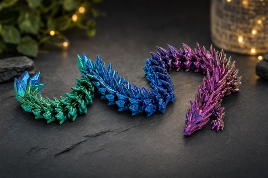 Everyday Customs Co. Articulated 3D-printed dragon - Sculptures & Statues