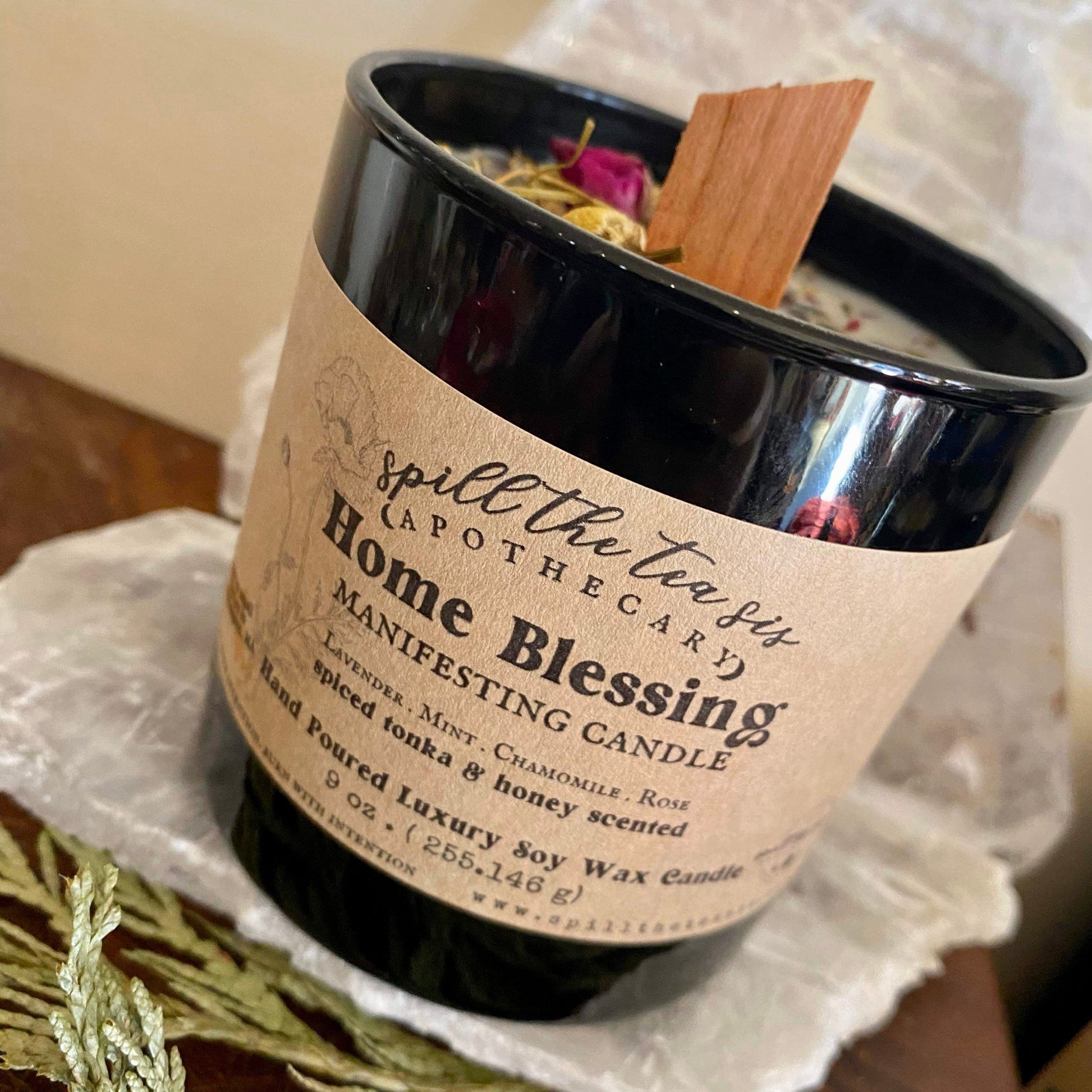 Spill The Tea Sis Apothecary Home Blessing Manifesting Candle | New Beginnings, Job Fragrance - Apparel & Accessories