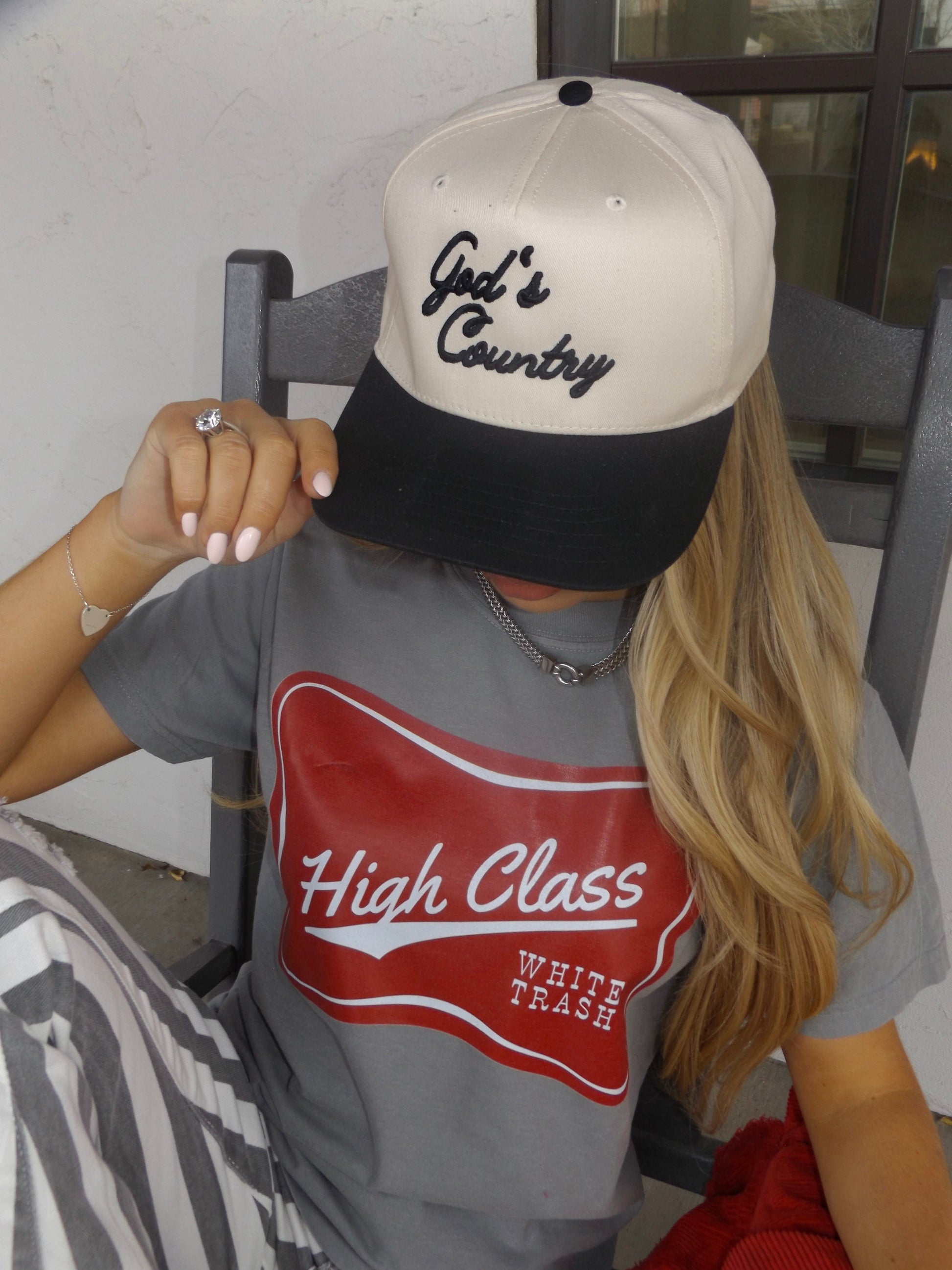 Everyday Customs Co. High Class White Trash Graphic Tee - Heavyweight Ring-Spun Cotton | Everyday Customs Co. - Apparel & Accessories Graphic Tee