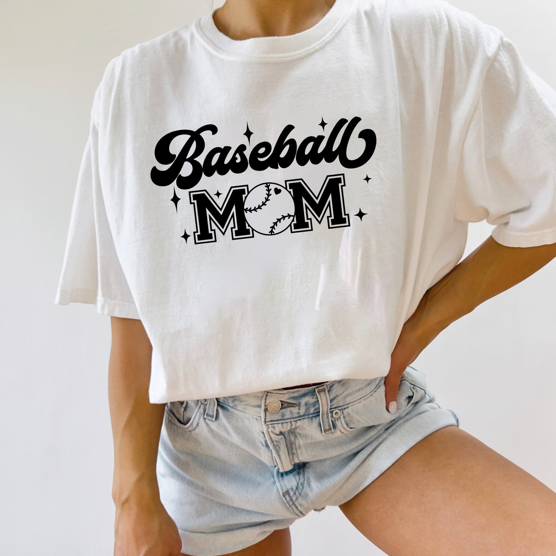 Everyday Customs Co. Baseball Mom Graphic Tee - Handcrafted Bella Canvas Soft Shirt | Everyday Customs Co. - T-Shirts