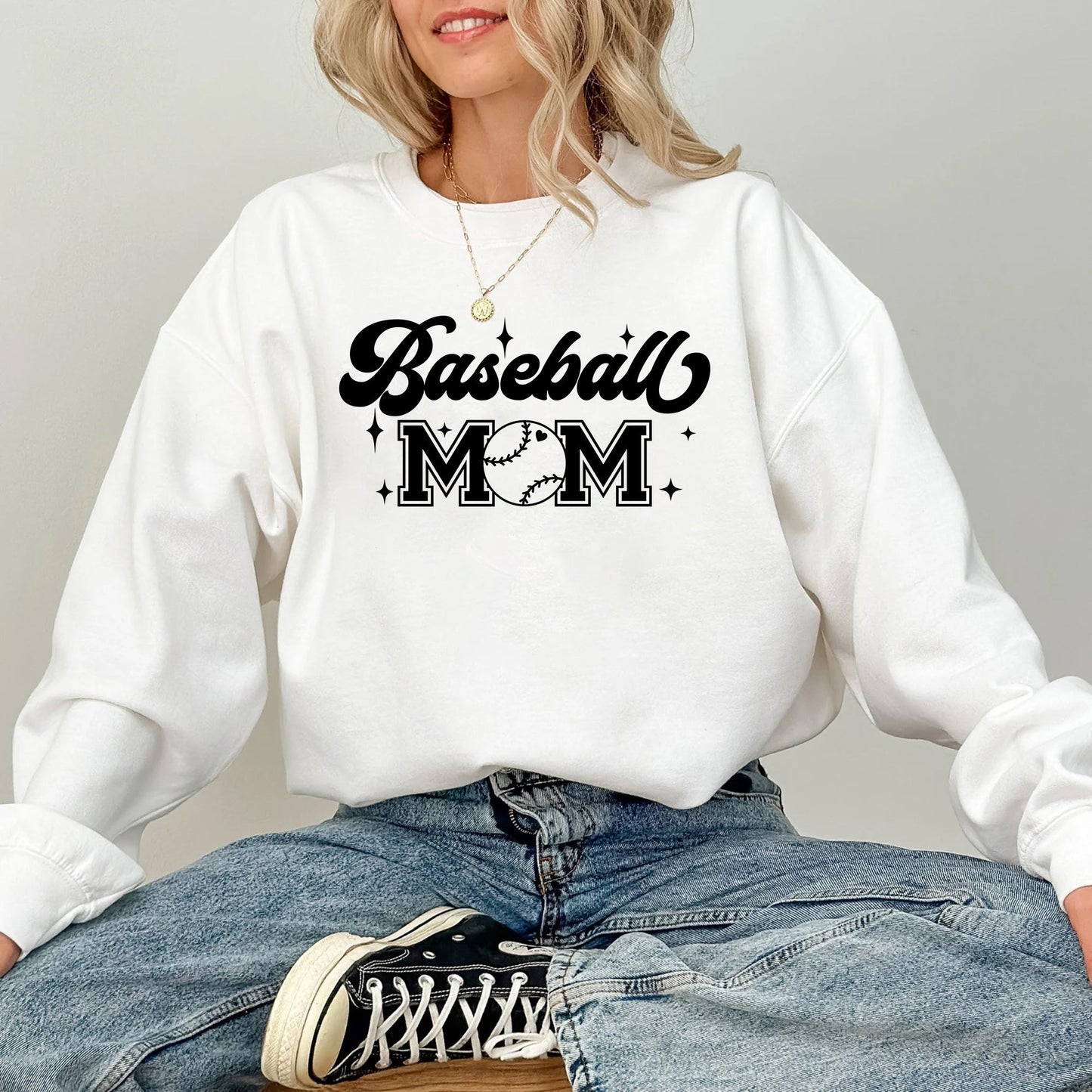 Everyday Customs Co. Custom Baseball Mom Graphic Sweatshirt - Crafted with Purpose | Everyday Customs Co. - Sweatshirts