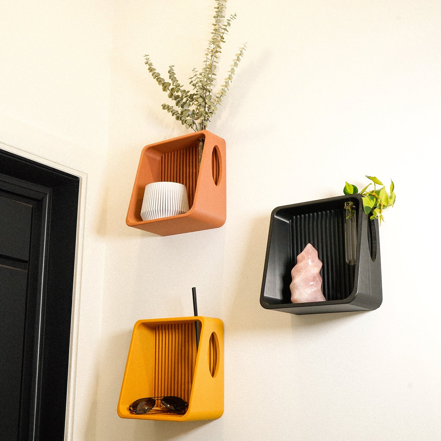 Rosebud HomeGoods Modern Floating Wall Shelf & Propagation Station | Everyday Customs Co. - Shelving Floating Shelf