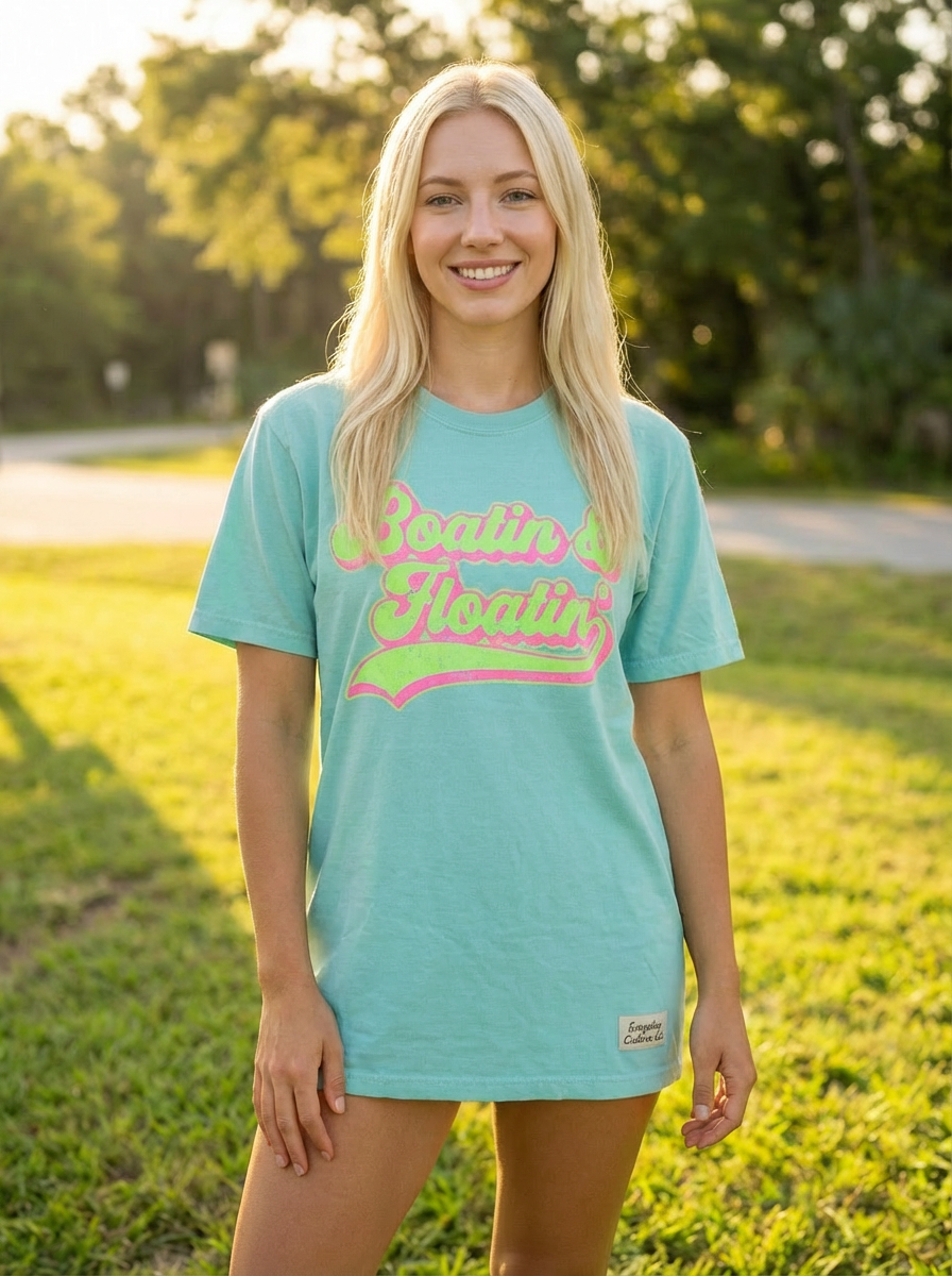 Everyday Customs Co. Boatin and Floatin Tee - T-Shirts