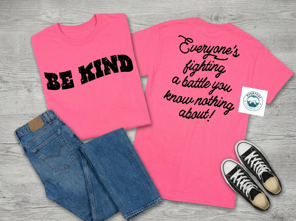 Everyday Customs Co. Be Kind Graphic Sweatshirt - Heavyweight In-House Craft | Everyday Customs Co. - Sweatshirts