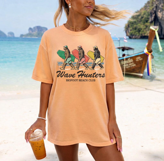 Wave Hunters Bigfoot Beach Club Tee