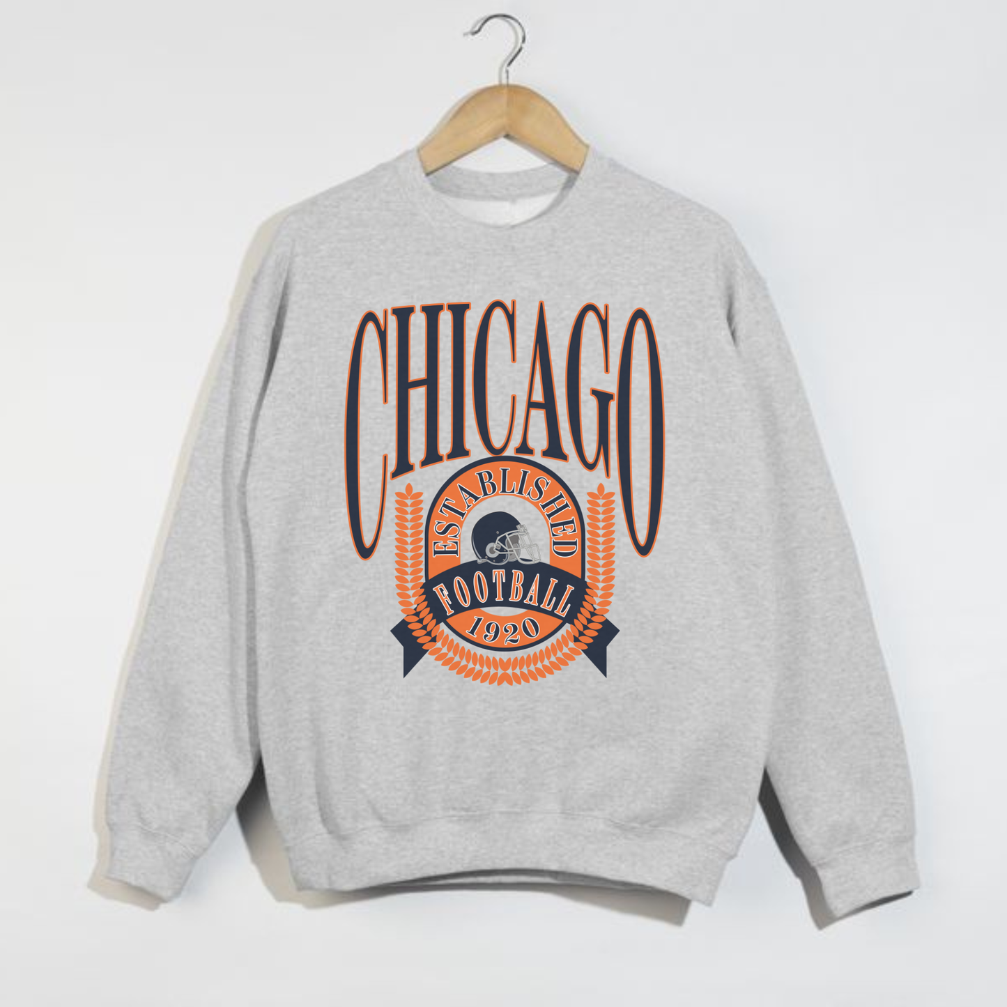 Hey Jude Graphic Tees Chicago Football 1920 Vintage Crewneck - Crafted with Purpose | Everyday Customs - Apparel & Accessories