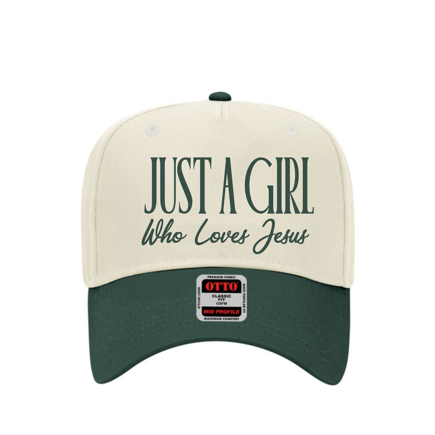 Hey Jude Graphic Tees Just a Girl Who Loves Jesus Trucker Hat - Apparel & Accessories