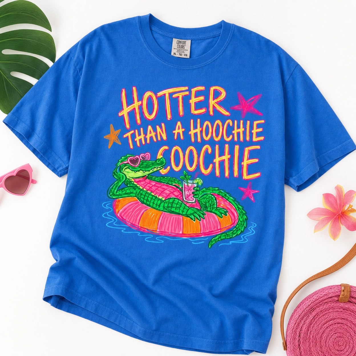 Everyday Customs Co. Hotter Than A Hoochie Coochie Gator T-Shirt - T-Shirts T-Shirts