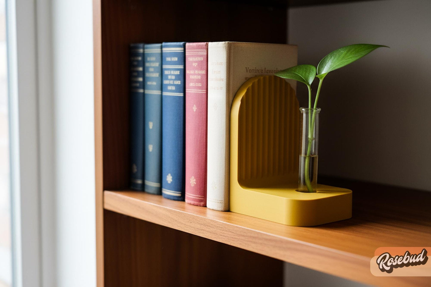 Rosebud HomeGoods Modern 3D Printed Bookend Propagation Station, PLA Plant Decor - Apparel & Accessories