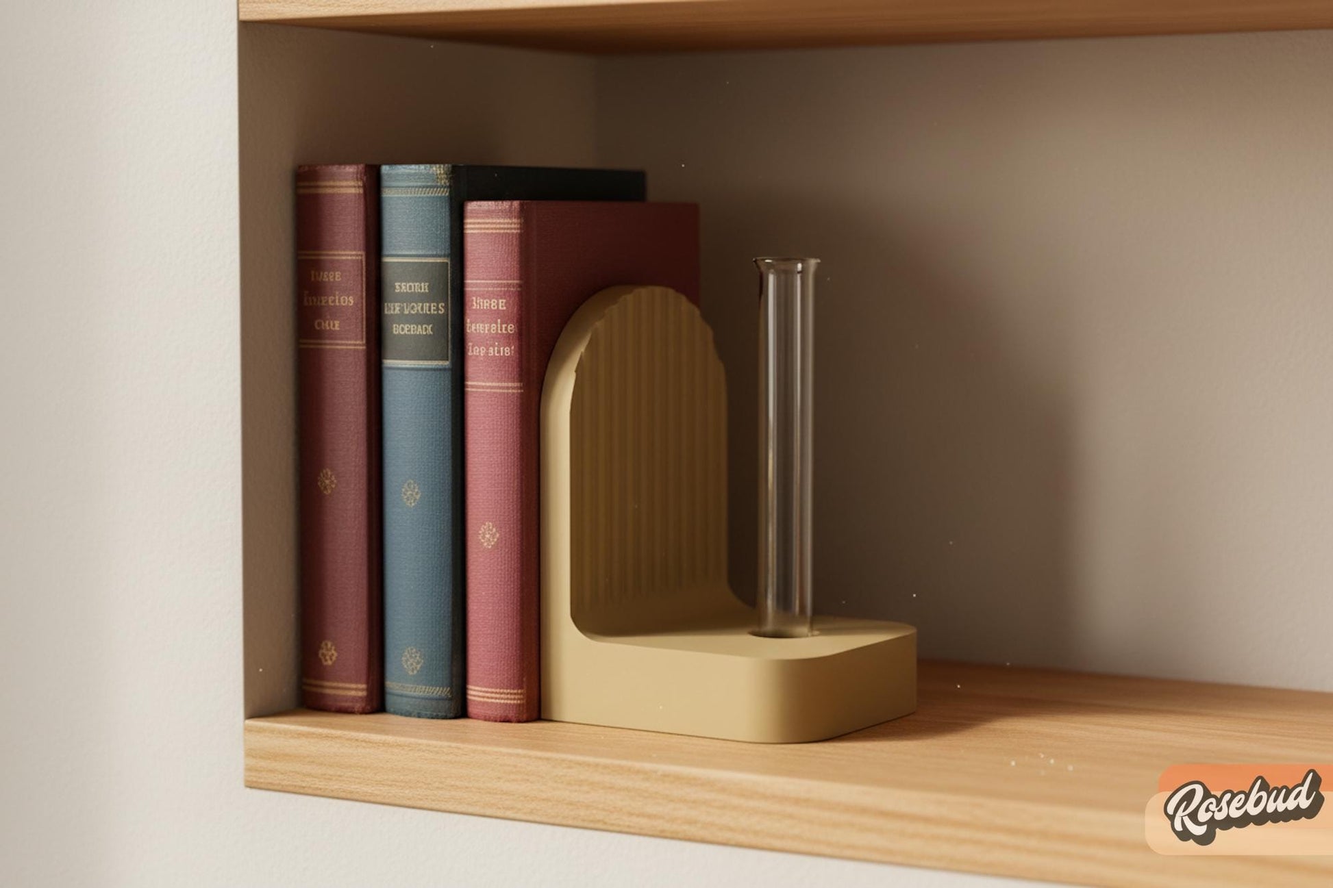 Rosebud HomeGoods Modern 3D Printed Bookend Propagation Station, PLA Plant Decor - Apparel & Accessories