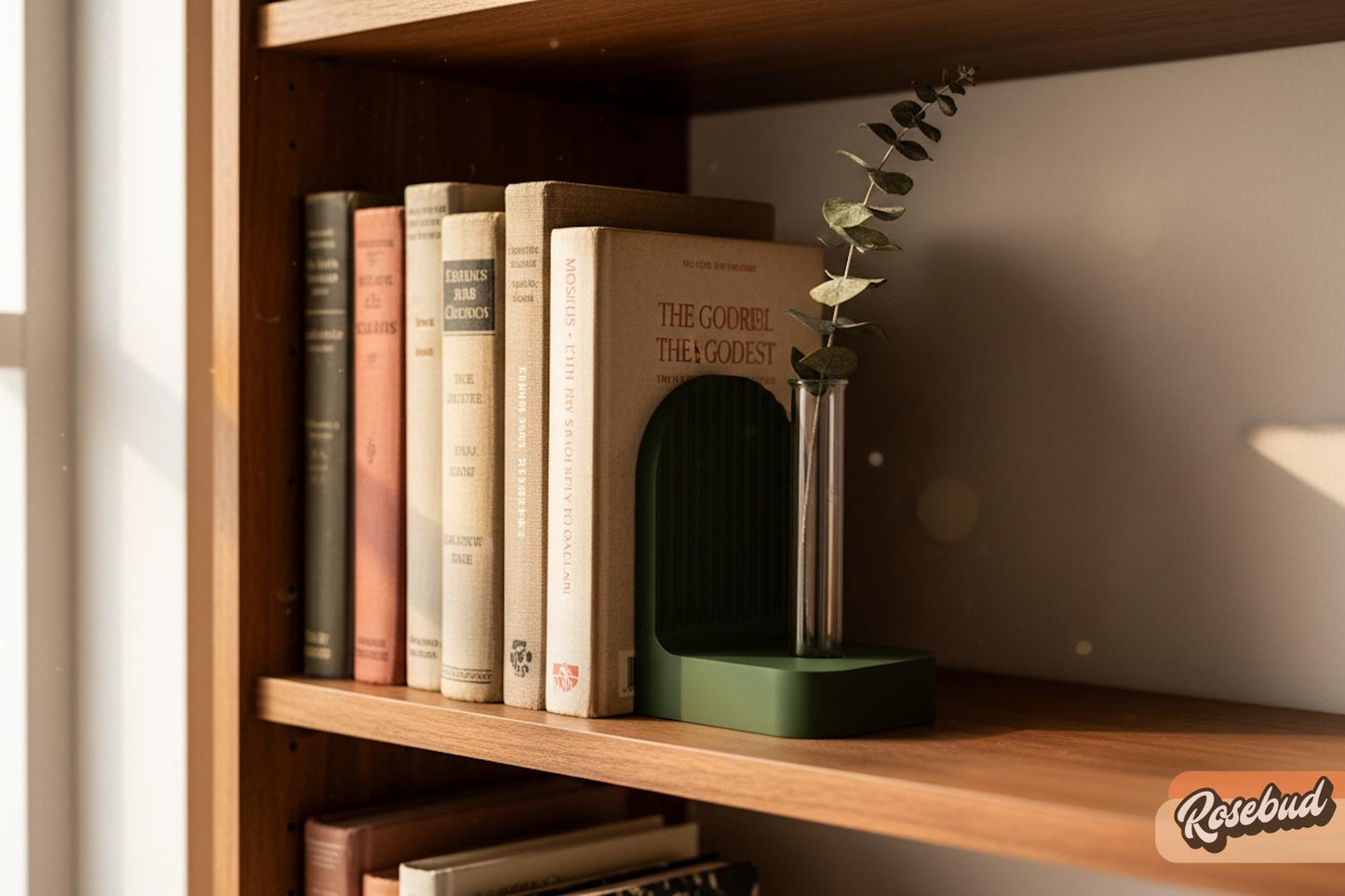 Rosebud HomeGoods Modern 3D Printed Bookend Propagation Station, PLA Plant Decor - Apparel & Accessories