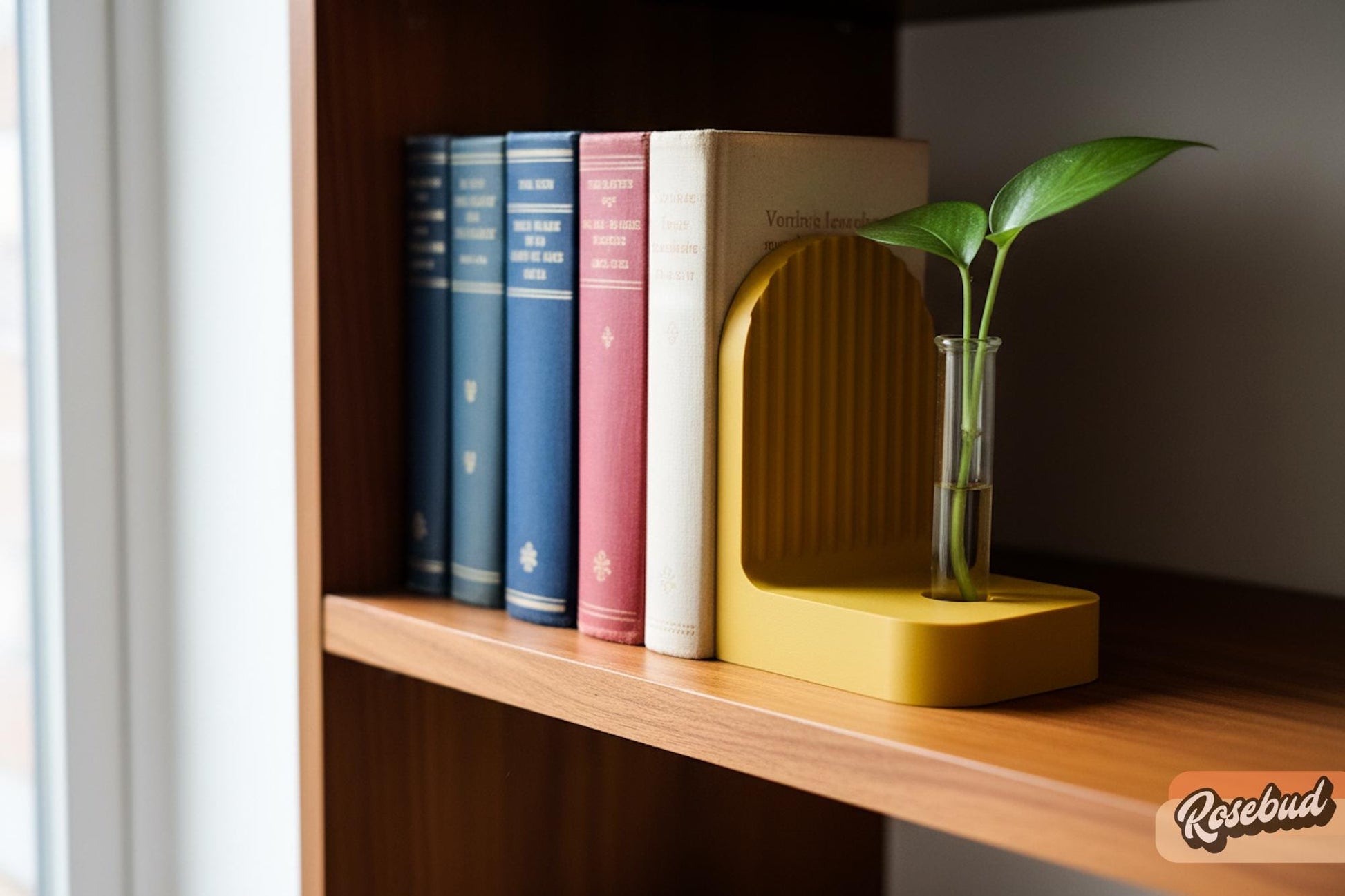 Rosebud HomeGoods Modern 3D Printed Bookend Propagation Station, PLA Plant Decor - Apparel & Accessories