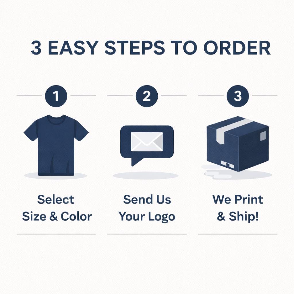 Everyday Customs Co. Custom Logo Business T-Shirt – Personalized Corporate Apparel - Apparel & Accessories