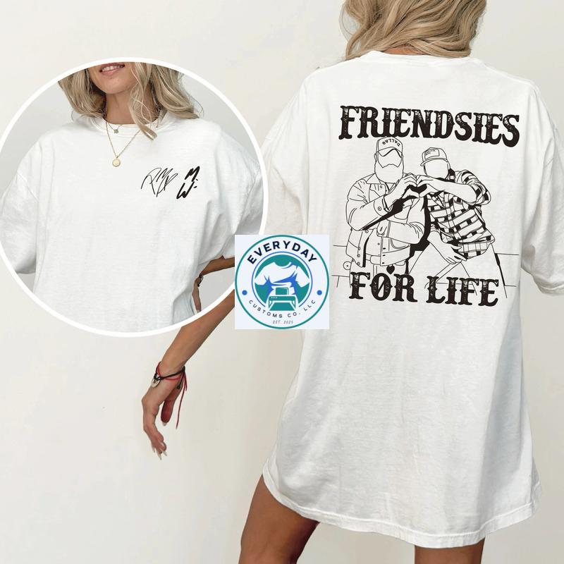 Bestie-themed friendship gifts and matching t-shirts.