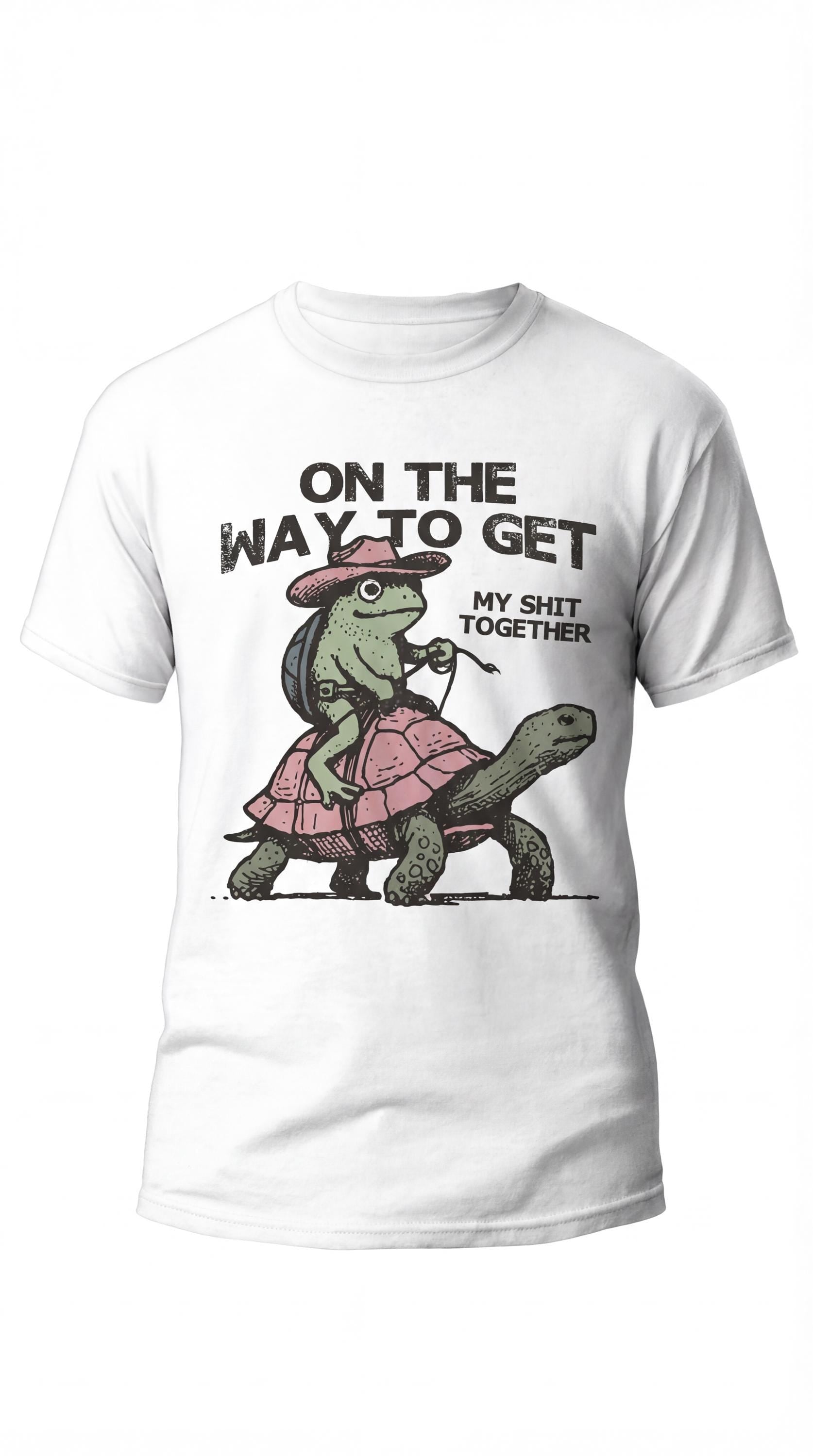 Everyday Customs Co. Funny Turtle Graphic Tee, Vintage Unisex Shirt - Apparel & Accessories