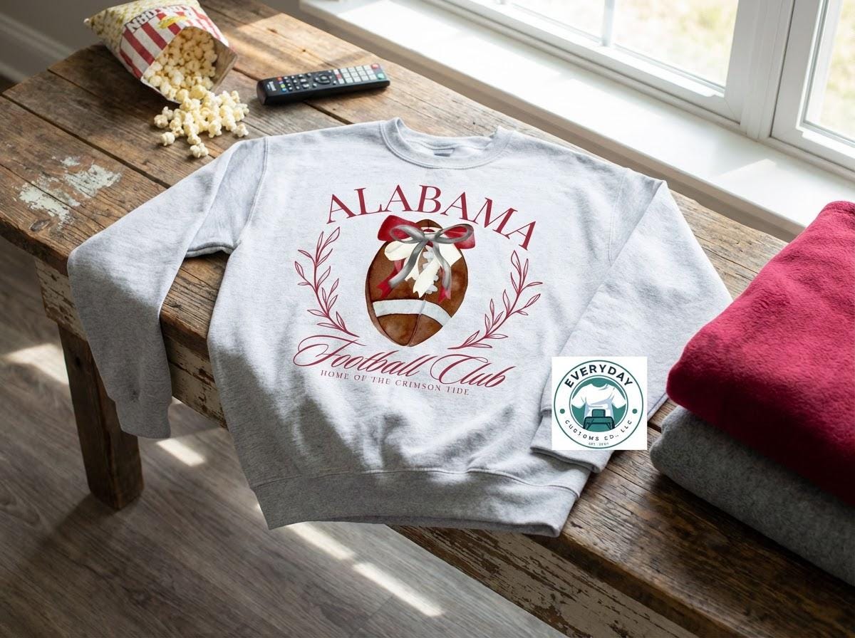 Everyday Customs Co. Alabama Football Club Crewneck - In-House Crafted Quality | Everyday Customs Co. - Sweatshirts
