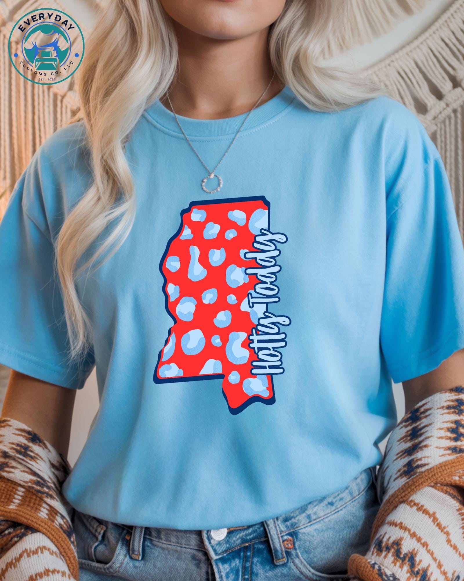 Everyday Customs Co. Hotty Toddy Mississippi Game Day Tee - Crafted with Purpose | Everyday Customs Co. - T-Shirts