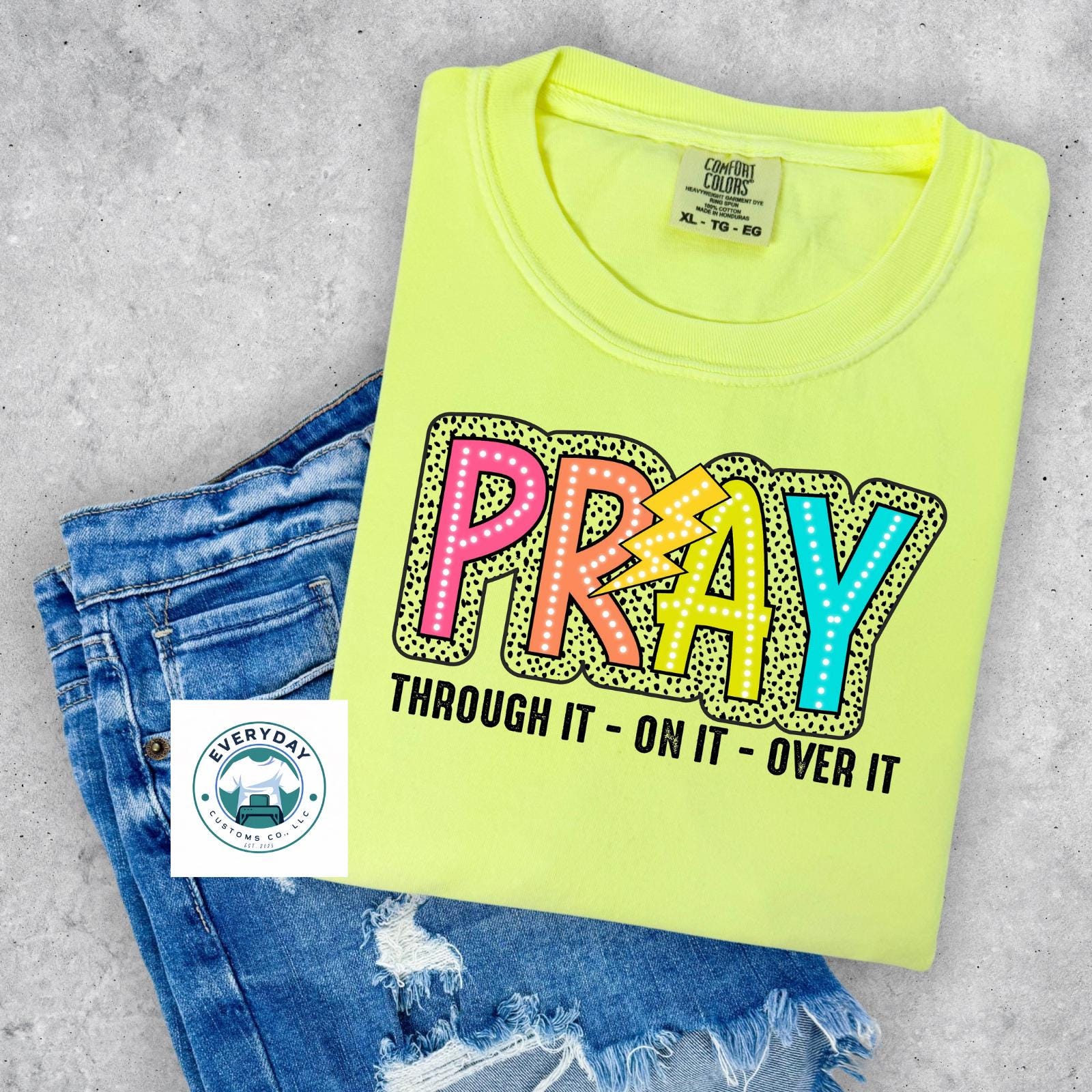 Everyday Customs Co. Inspirational Prayer T-Shirt - Crafted In-House Cotton Tee | Everyday Customs Co. - T-Shirts