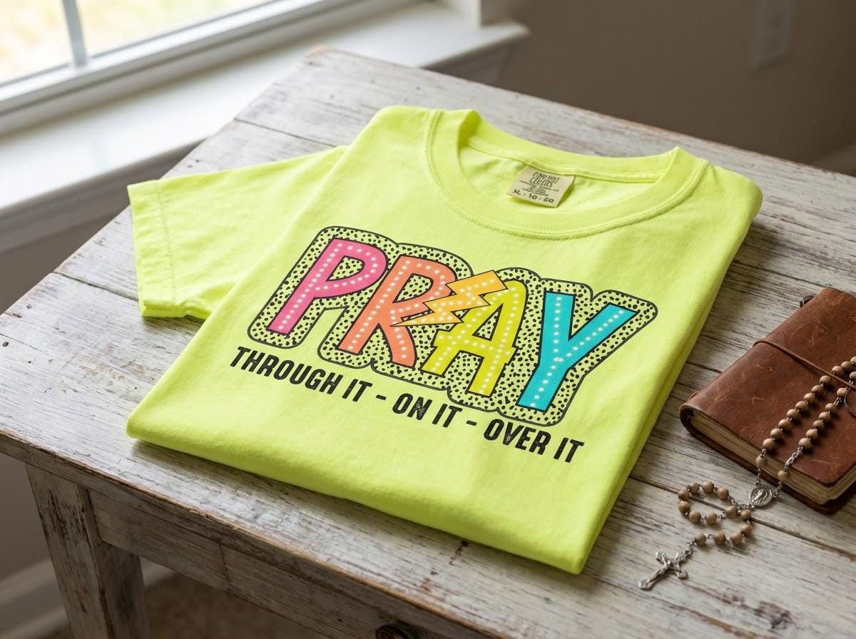 Everyday Customs Co. Inspirational Prayer T-Shirt - Crafted In-House Cotton Tee | Everyday Customs Co. - T-Shirts