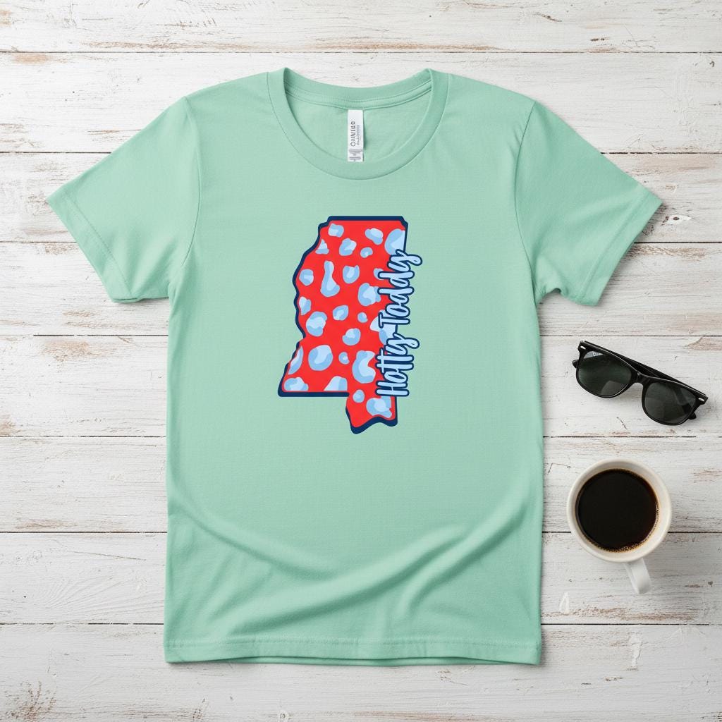 Everyday Customs Co. Hotty Toddy Mississippi Game Day Tee - Crafted with Purpose | Everyday Customs Co. - T-Shirts