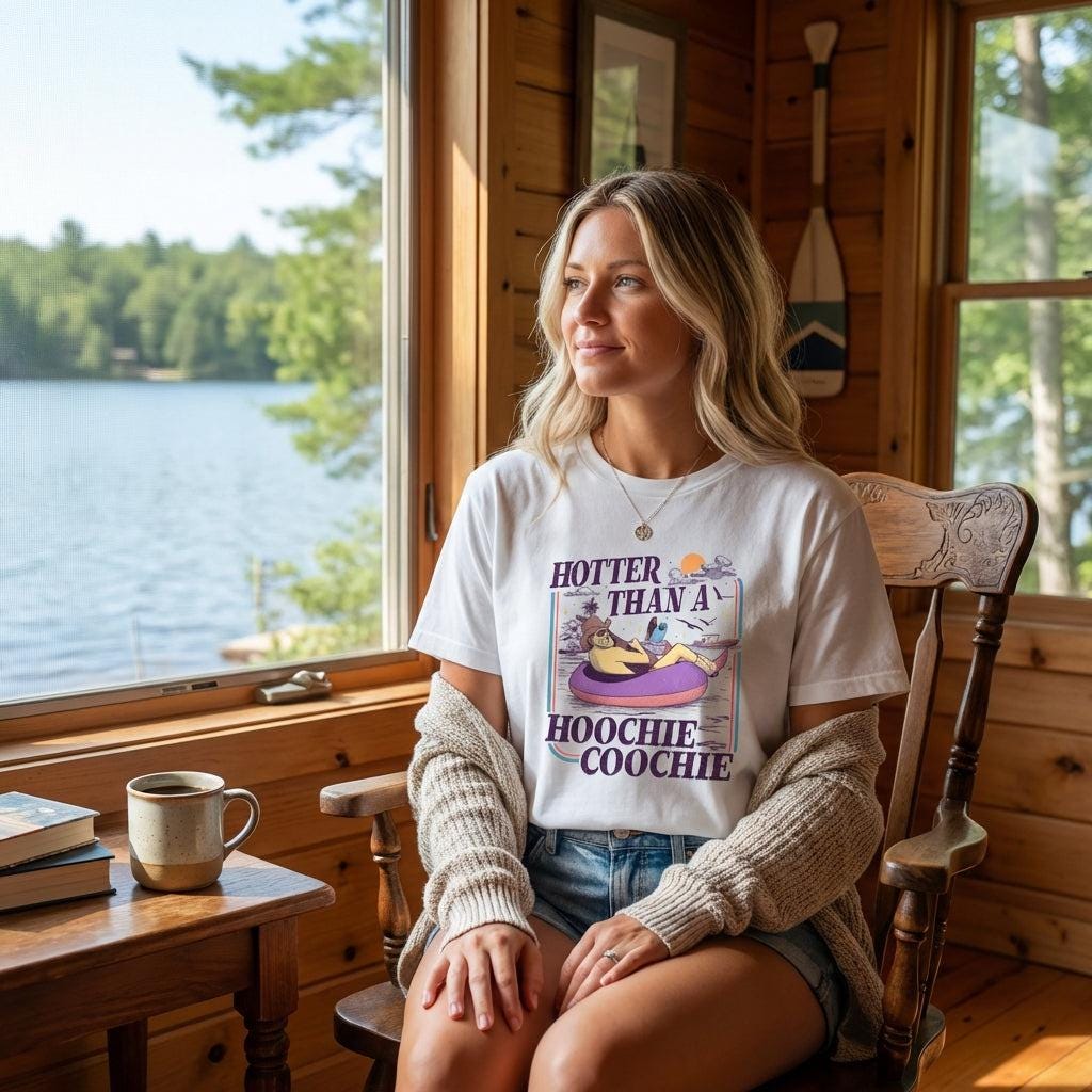 Everyday Customs Co. Retro Lake Graphic Tee - Crafted for Summer Weekends | Everyday Customs Co. - T-Shirts